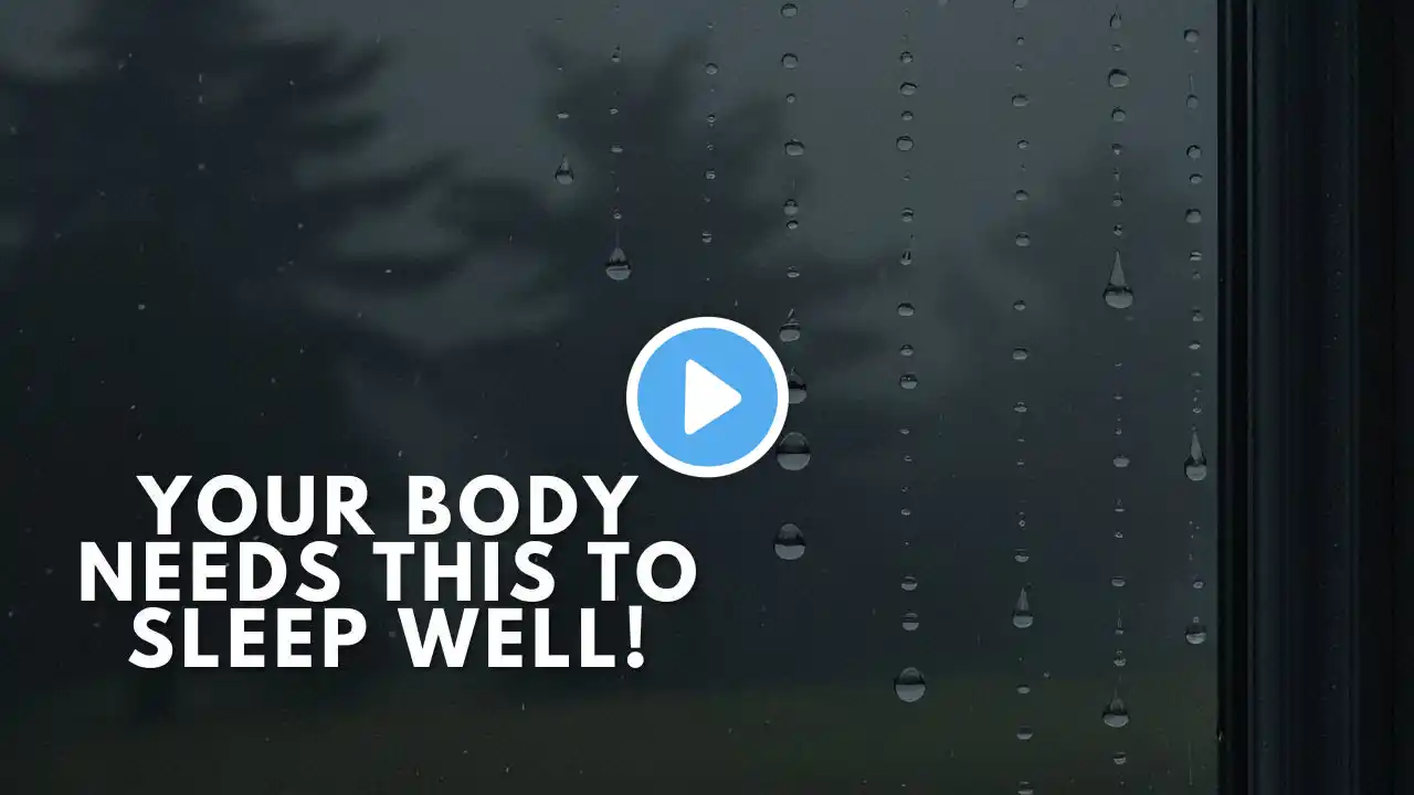 Rain Sound On Window with Thunder SoundsㅣHeavy Rain for Sleep, Study and Relaxation, Meditation