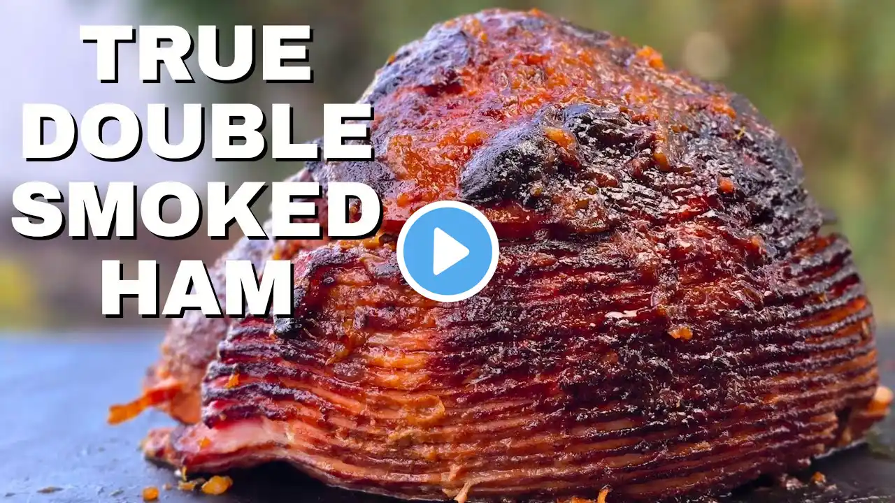 A Real Double Smoked Ham | Pineapple Ginger Glazed Ham | Cherry Smoked Weber Kettle