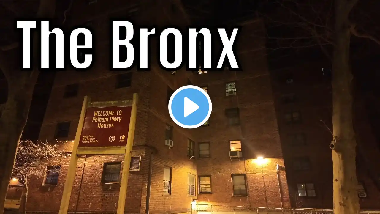 🌙 Late Night Walk in The Bronx After Dark | NYC 4K Walking Tour