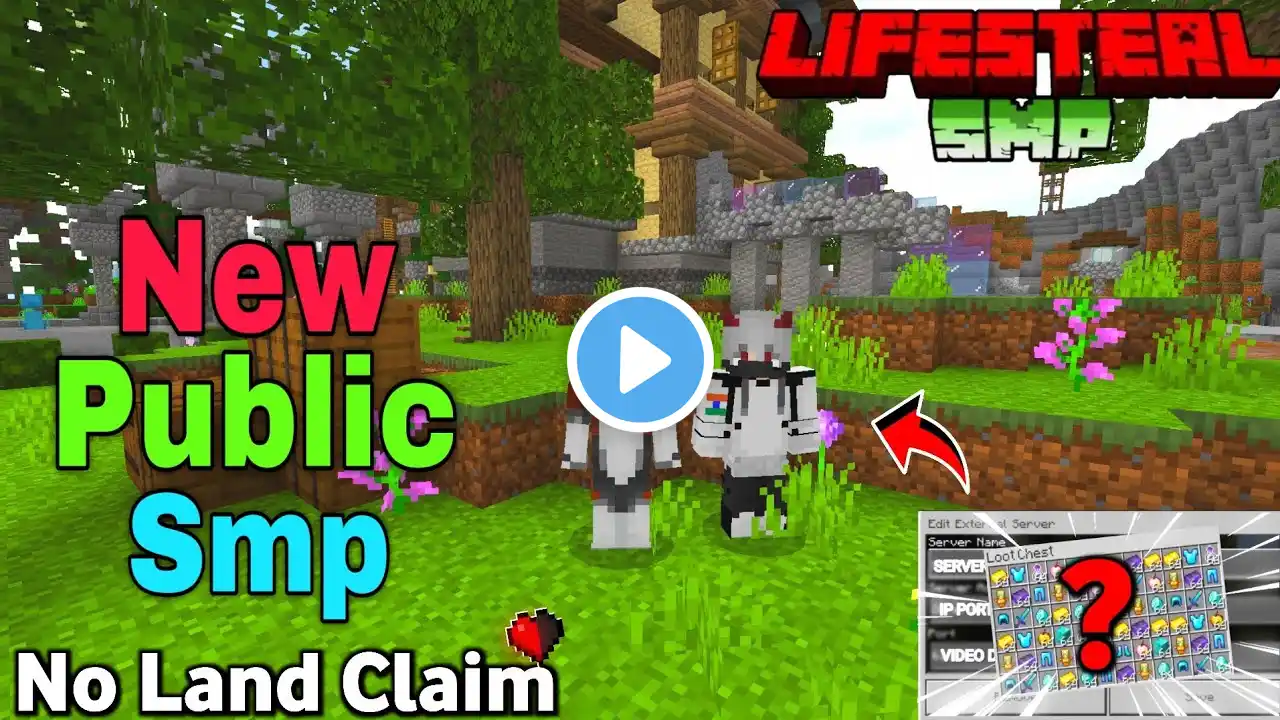 🍎 New Best Lifesteal Public Smp For Minecraft🍃| Java/Pe/Pojav | 24/7 Online | Free To Join 1.21+🎈