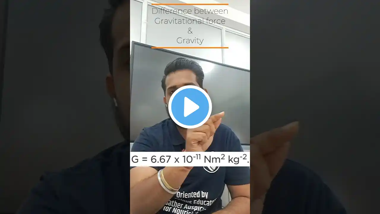 Difference Between Gravitational Force & Gravity #education #gravity #omegans