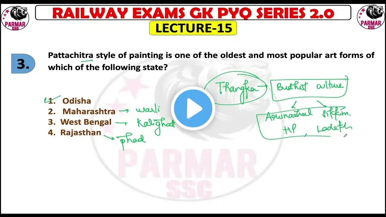 GK PYQ SERIES 2 0 LECTURE 15 FOR RAILWAY EXAMS RRB NTPC ALP RPF GROUP D