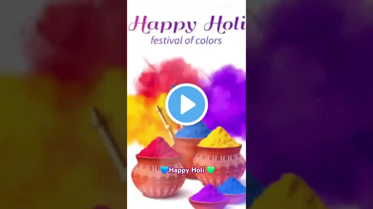 Happy Holi WhatsAppStatus 💜 Holi Special Status video #shorts #hapoyholi #happyholi #holi2025