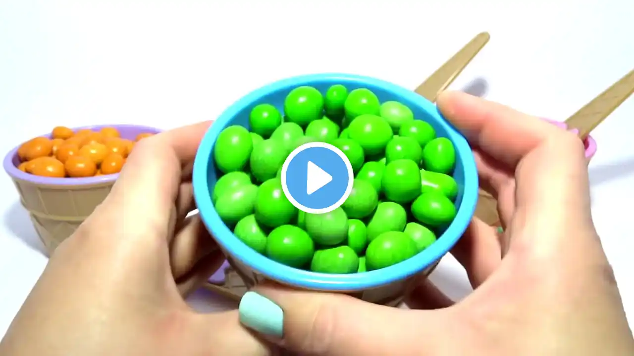 Learn Colors Play M&M Chocolate Surprise Toys Finger Family song - Rainbow Kids