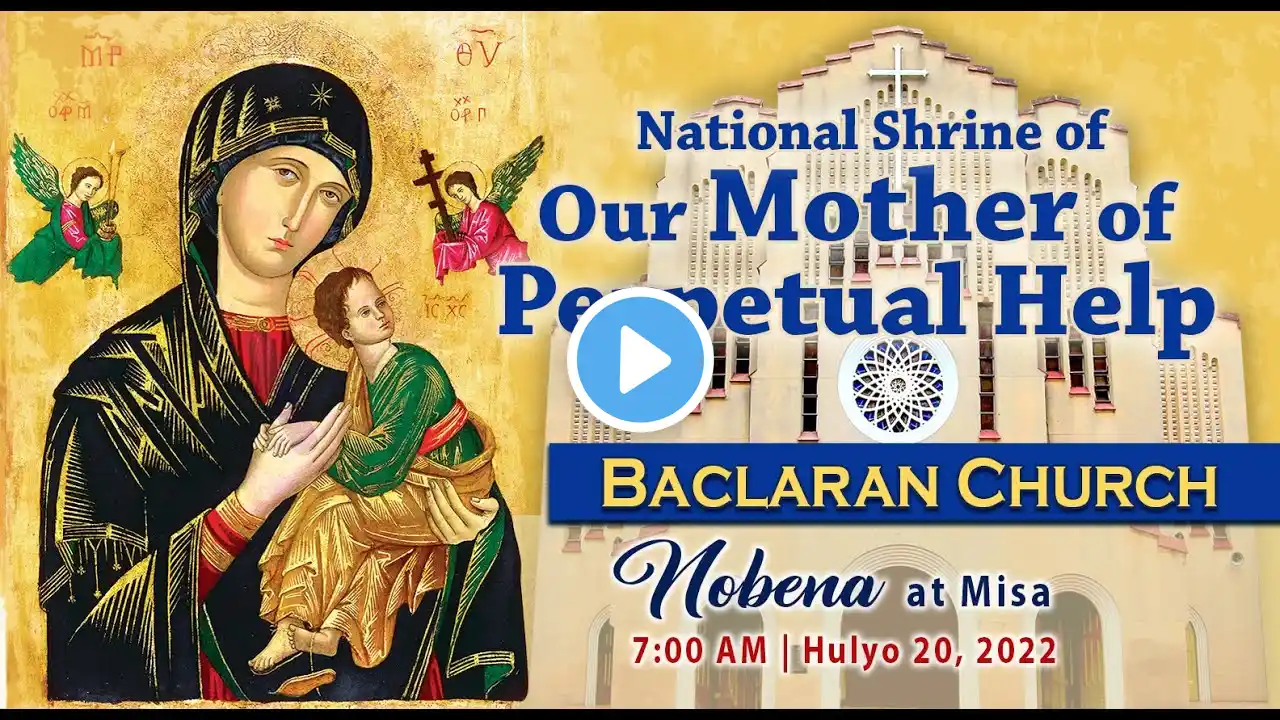 Baclaran Church Live:  Miyerkules ng Ika-16 na Linggo sa Karaniwang Panahon