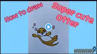 How to draw a Cute Otter 🦦 easy step-by-step tutorial for beginners and kids.