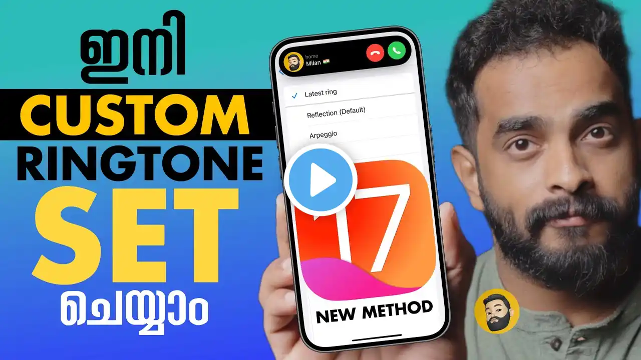 iOS 17 How to Set Any Songs as Ringtone in iPhone 2024 | Malayalam | Milan Thomas