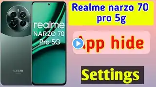 Realme narzo 70 pro 5g me app hide kaise kare/how to set app hide in settings realme