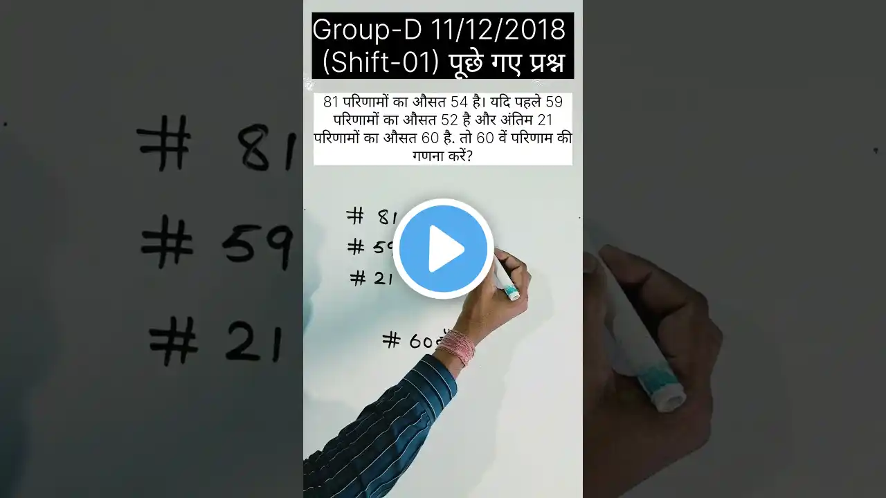 RRB Group D 2025 | Average Short Tricks | Group D में पूछे गए Average प्रश्न #short