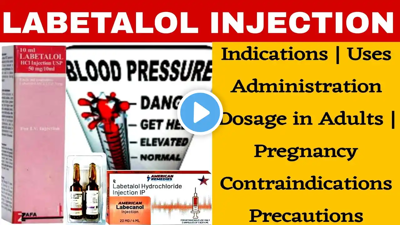 Labetalol injection use in urdu | labetalol dose |  how to give labetalol | labetalol in pregnancy