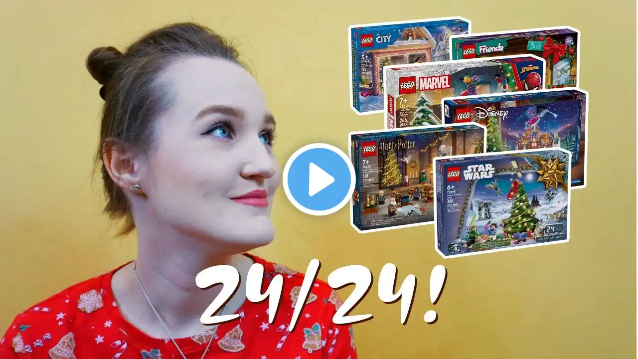 LEGO ADVENT CALENDARS: HARRY POTTER, CITY, FRIENDS, DISNEY, STAR WARS, MARVEL UNBOXING 24/2024