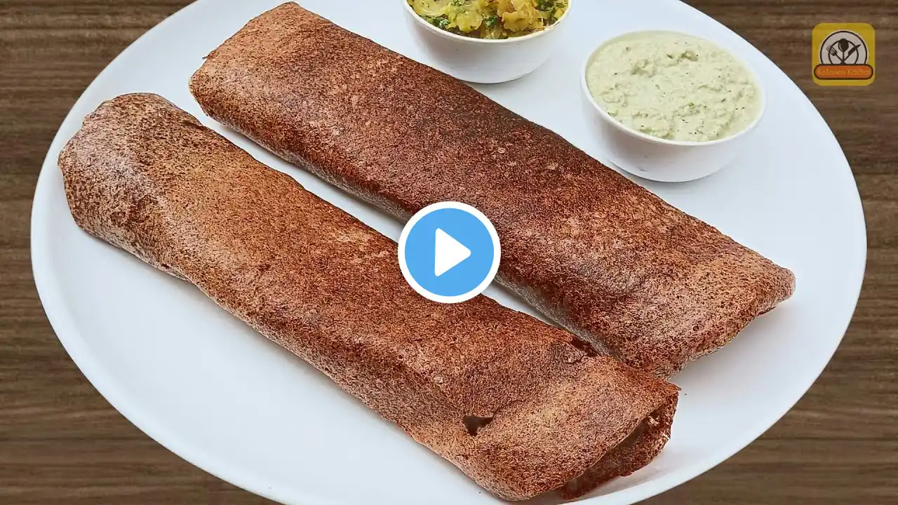 Crispy Ragi Masala Dosa Recipe | Ragi Dosa Recipe | Finger Millet Dosa Recipe | Masala Dosa