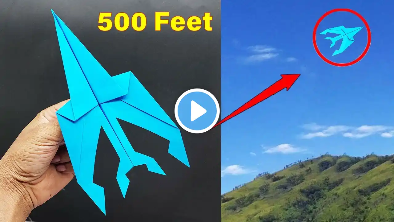 How to Make a Paper Airplane That Flies Far Over 500 Feet