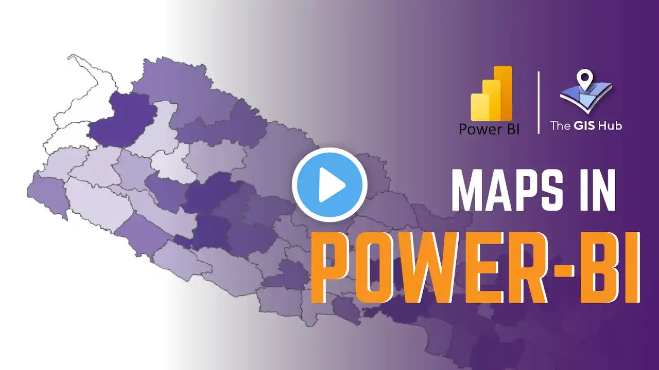 Create Custom Maps In Power BI with Shapefiles || Choropleth Map || #TheGISHub