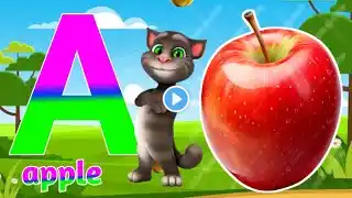Phonics Song 2 with TWO Words in 3D - A For Apple - ABC Alphabet Songs with Sounds for Children
