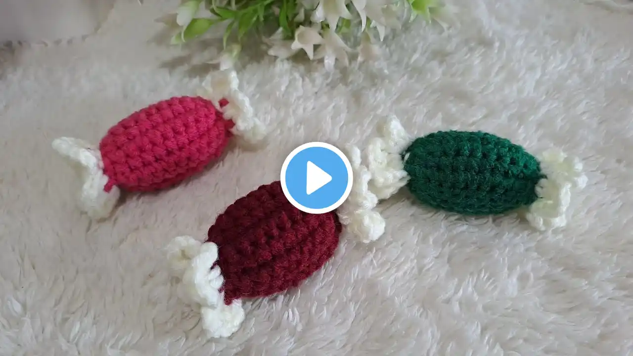 #84 CROCHET CHRISTMAS 🍭🍬 Easy and Cute Crochet Candy Tutorial