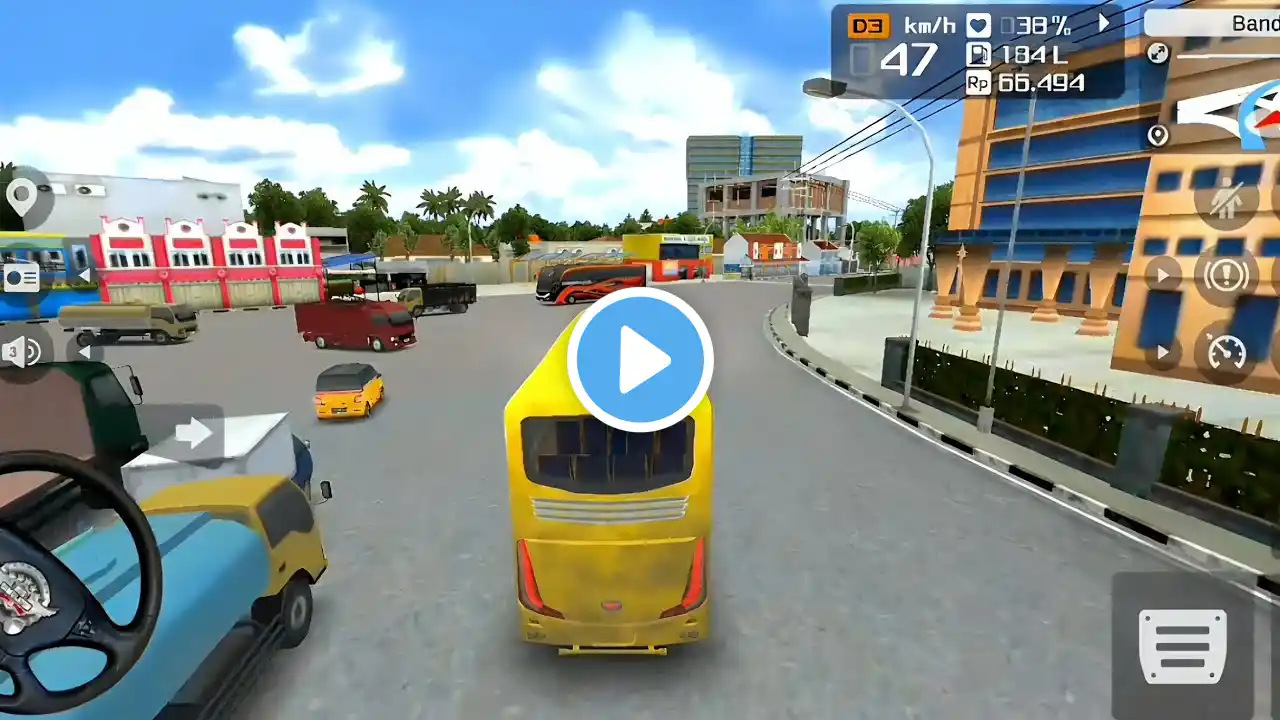 Indonesia Coach bus driwing || Euro Bus Simulator 2025 Android gameplay#1 Seria-43