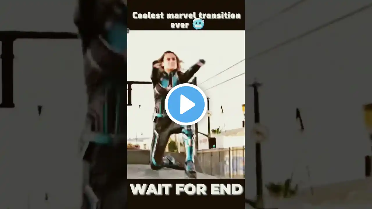 Coldest marvel transition ever 🥶 Pt 3 Wait for it #shorts #transition #marvel