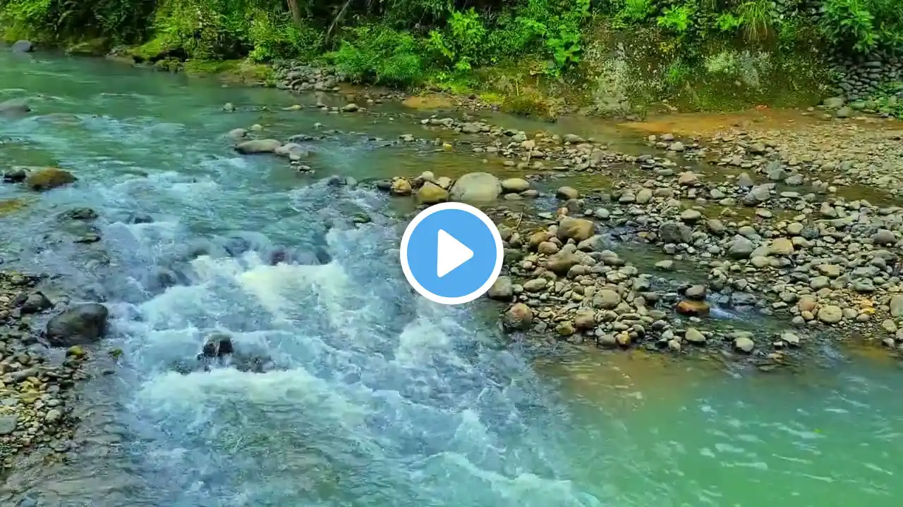 Relaxing mountain streams sound, White noise for deep sleep/meditation/study/ASMR