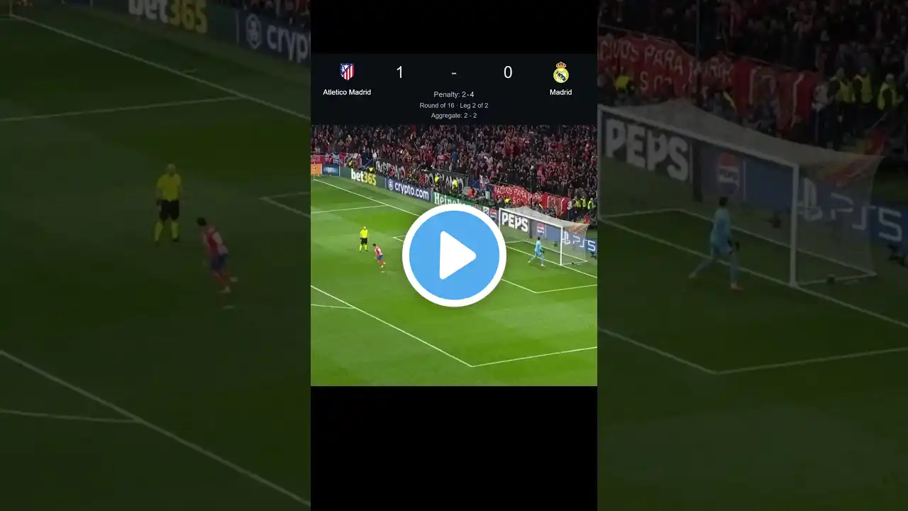 Atlético Madrid 1-0 Real Madrid #shorts #atleticomadrid #realmadrid