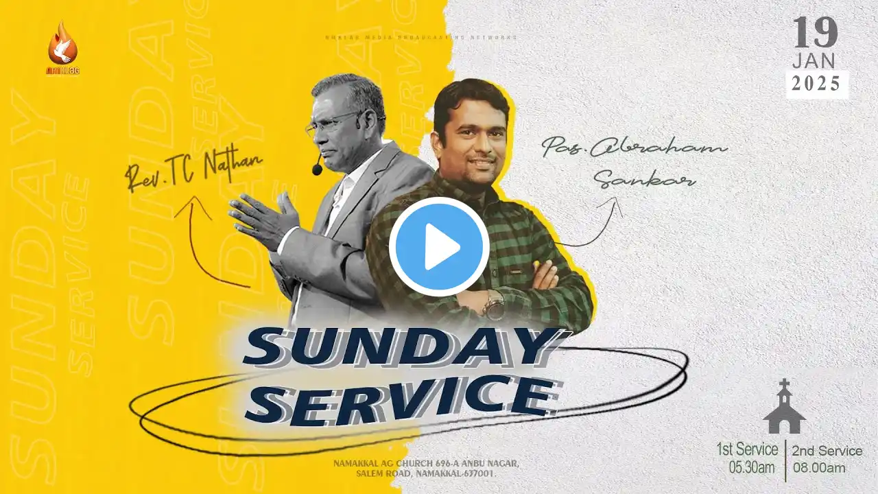 🔴Live: Sunday Service | 19.01.2025 | 1st Service | Pas. Abraham Shankar | Rev. TC Nathan | #nmklag