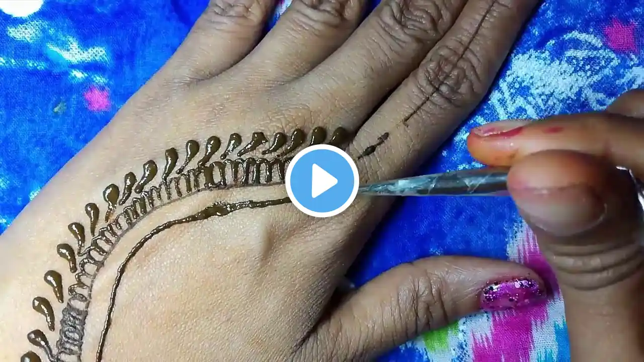 latest beautiful simple mehndi design for 31 night