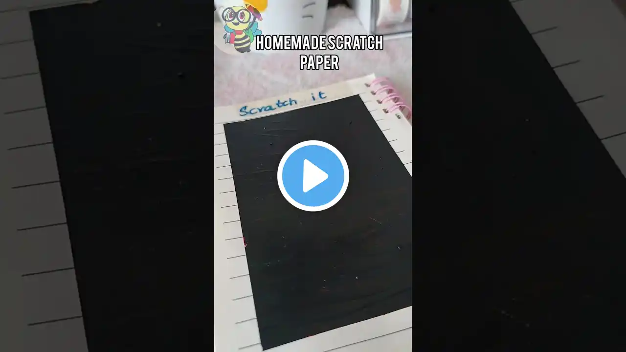 DIY Magical Scratch Paper 📜 🤓🌈 #shorts #scratchpaper #diy #tinystarsdrawing #youtubeshorts #magic