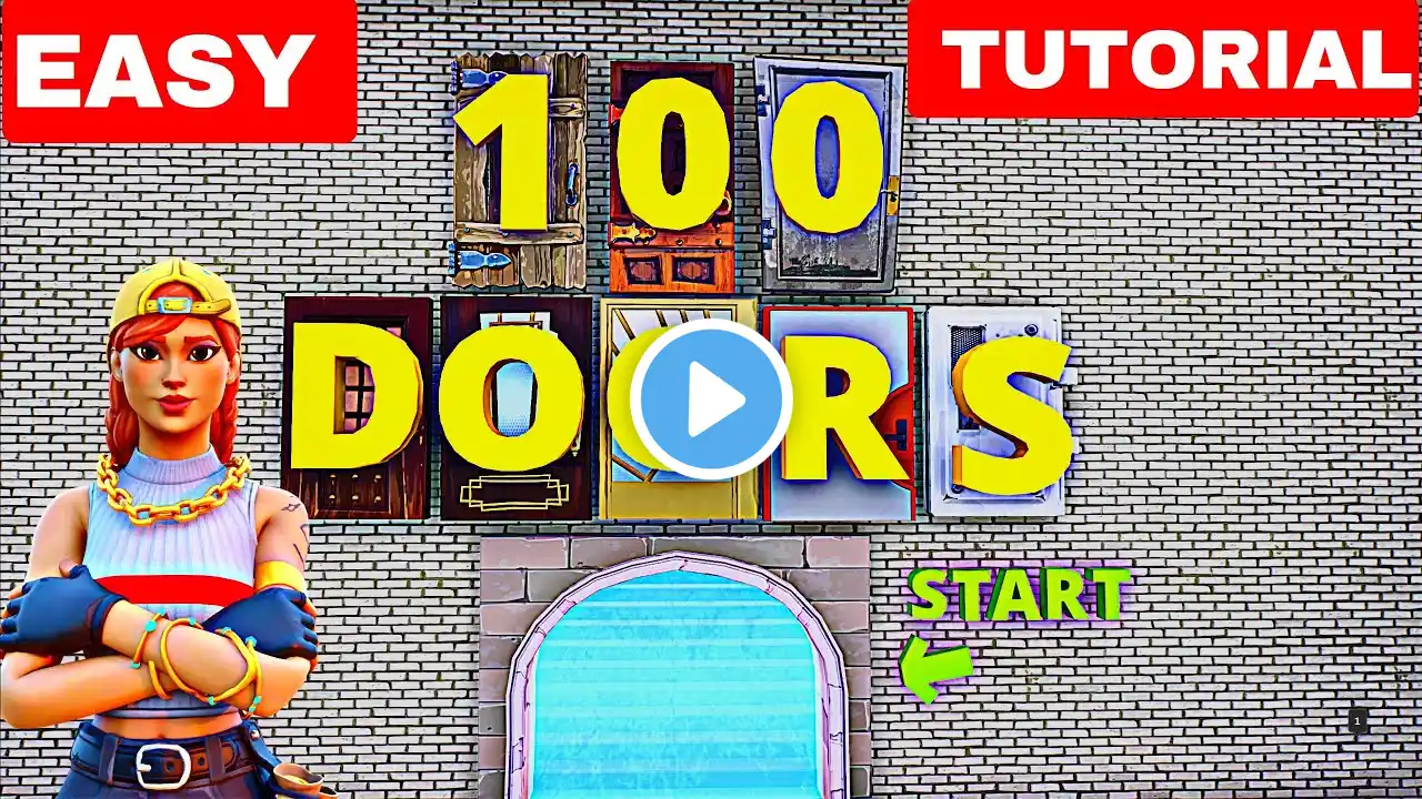 100 DOORS ESCAPE ROOM - Easy Tutorial - Fortnite Escape ROOM CODE: 1338-3191-6207