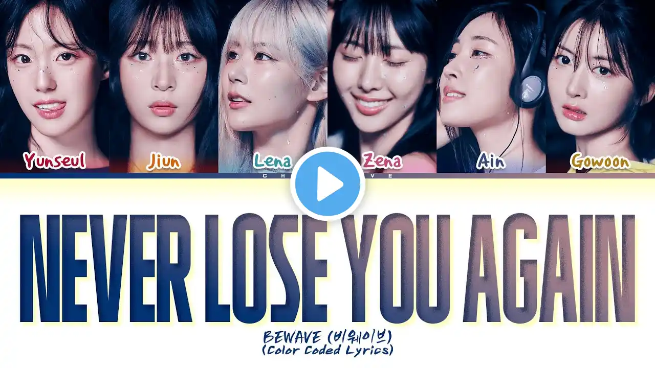 BEWAVE Never lose you again Lyrics (Color Coded Lyrics)