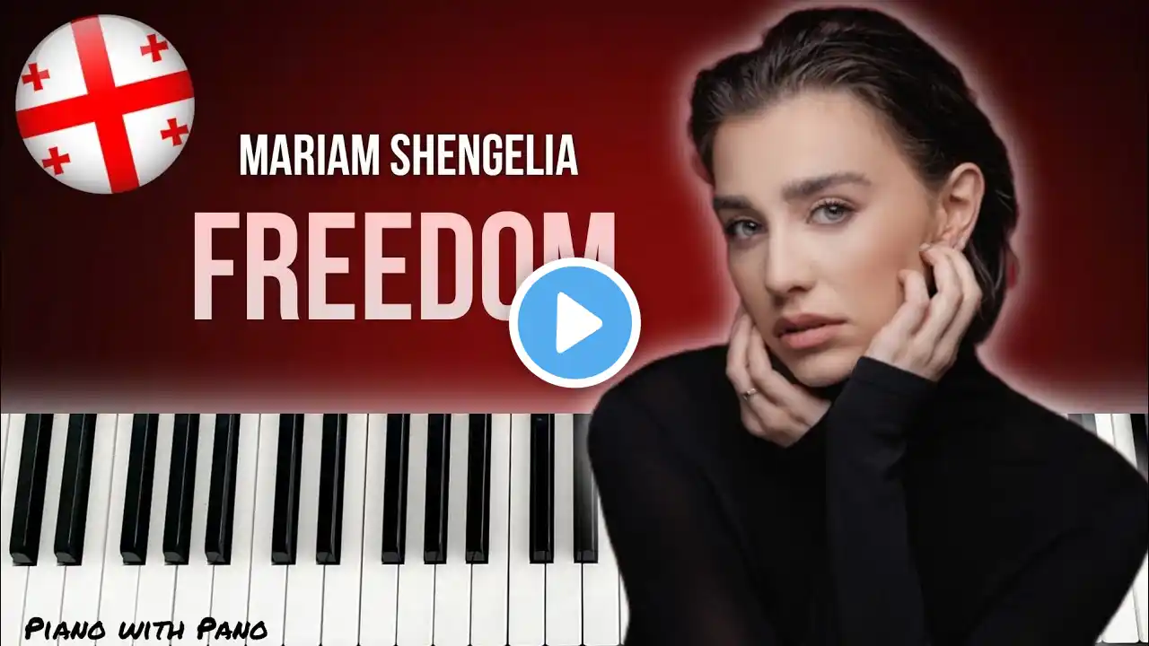 Mariam Shengelia - Freedom | Georgia 🇬🇪 | Piano Cover | Eurovision Song Contest 2025