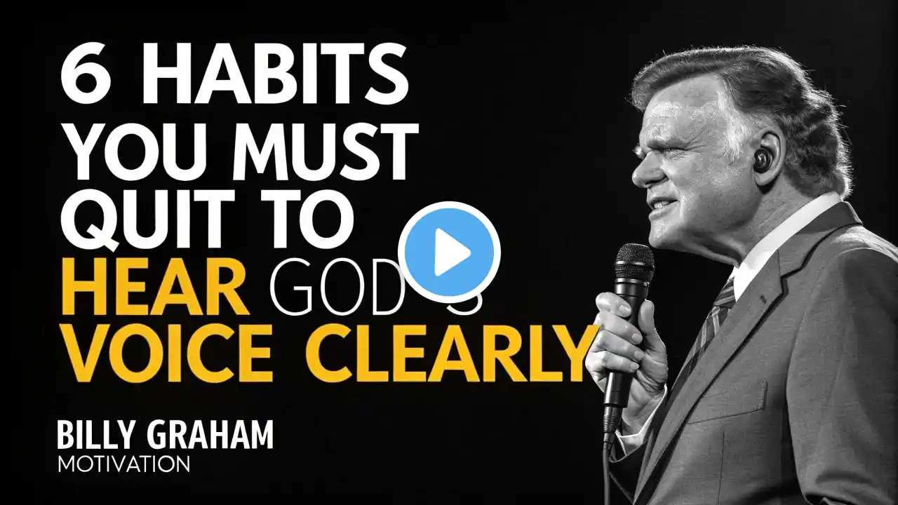 6 Habits You Must Quit to Hear God’s Voice Clearly | Billy Graham Best Motivational Speech