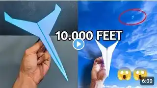 How to make paper speed 10000 feet flying jet || #diy #craft #art #paper #paperplane #paperairplane