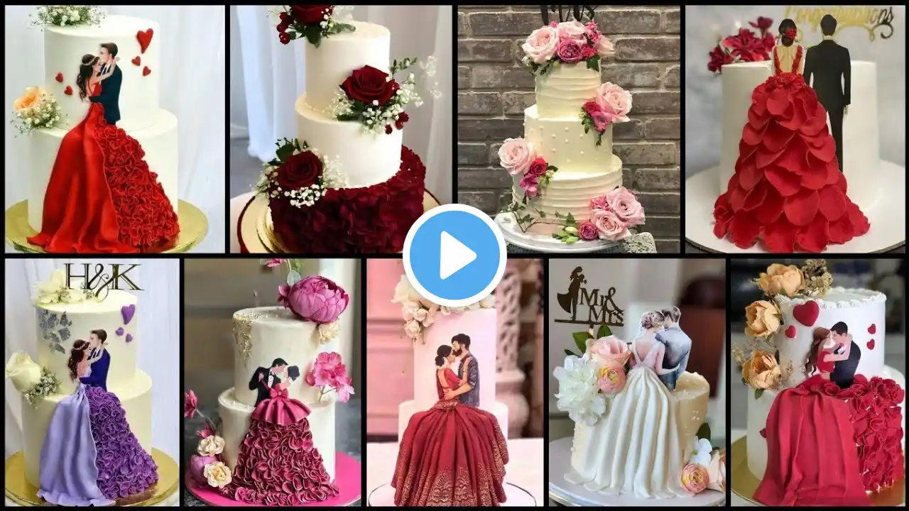 Best Couple Cake Design 2025 | Wedding Cake/Engagement Cake/Anniversary Cake Decorating ideas