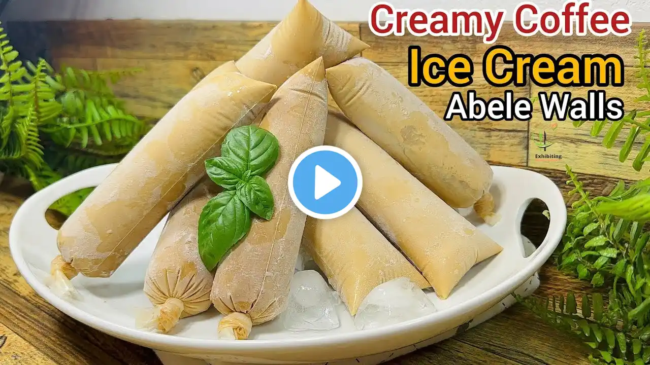 easy but delicious coffee dessert/make ice cream with me/ how to make ice cream at home