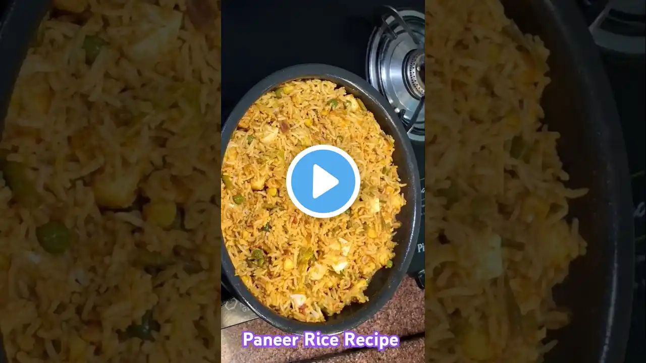 How to Make Tawa Paneer Rice Pulao #shorts #short #viral #trending #youtubeshorts