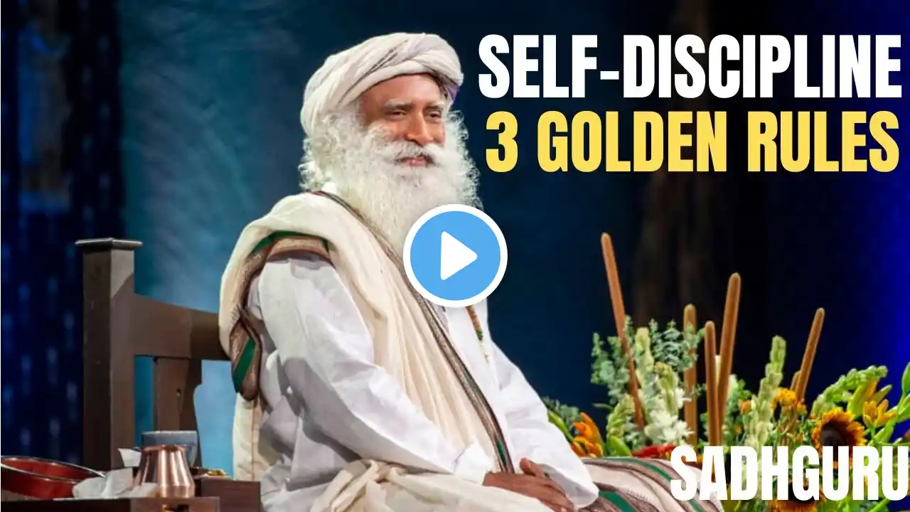 SELF DISCPLINE 3 GOLDEN RULES [ BEST MOTIVATION SPEECH BY SADHGURU ]