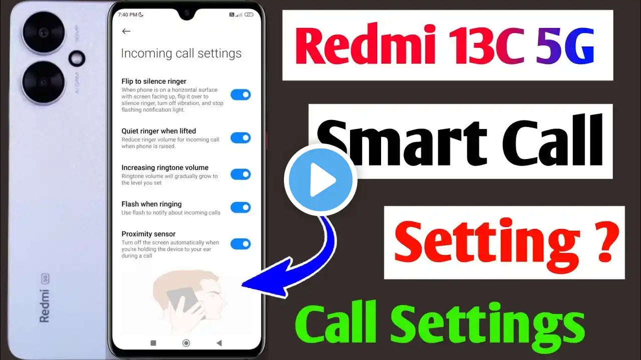 redmi 13c 5g call settings / redmi 13c 5g smart call setting ? / redmi 13c calling features