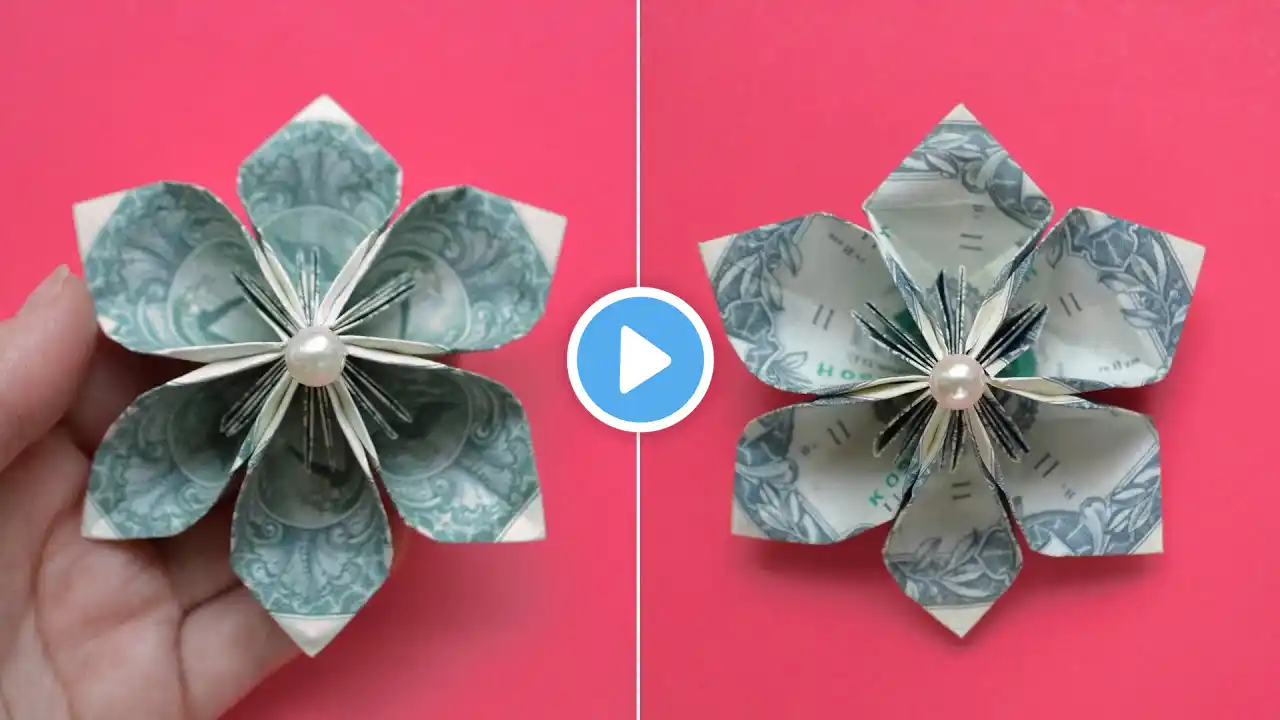 My MONEY FLOWER | Cute Dollar Origami | Idea for Graduation Lei | Tutorial DIY by NProkuda