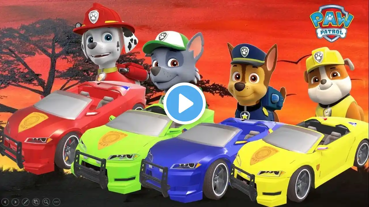 Wrong Color Paw Patrol Police Car | Aprende los colores la Patrulla Canina en Ingles