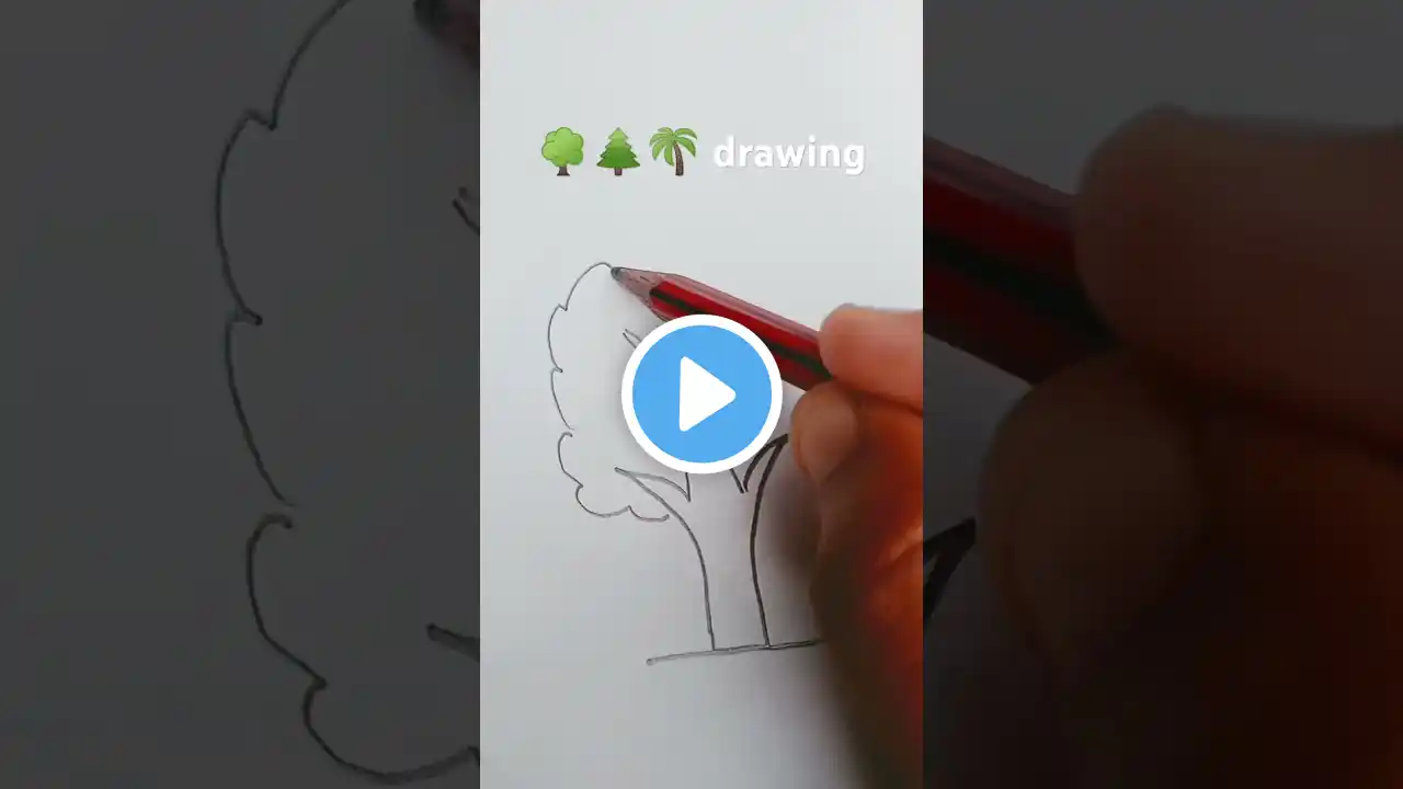 how   to draw tree drawing#shorts