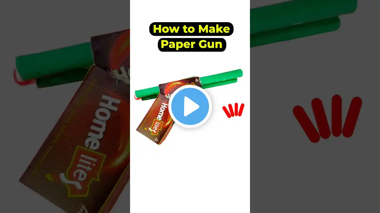 4 Matchbox ka Paper Gun #shorts