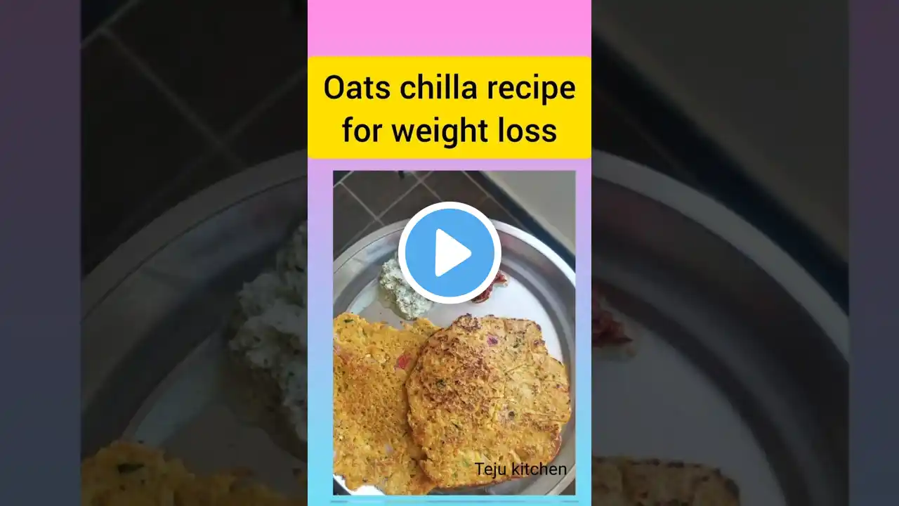 Oats chilla recipe/ oats dosa / Quick Healthy breakfast recipe. #recipe