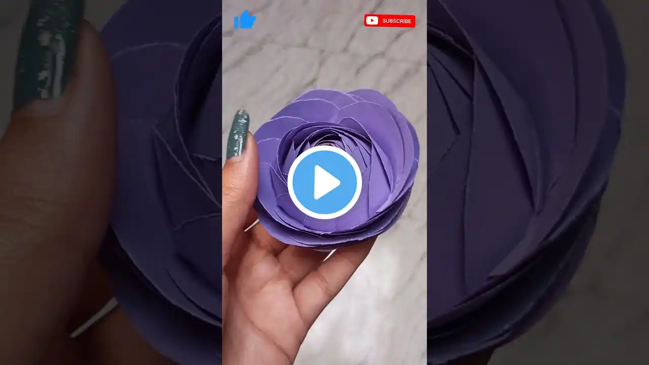 if you like the video please subscribe.// Diy paper rose flower #shorts #diy #paperflower #craft