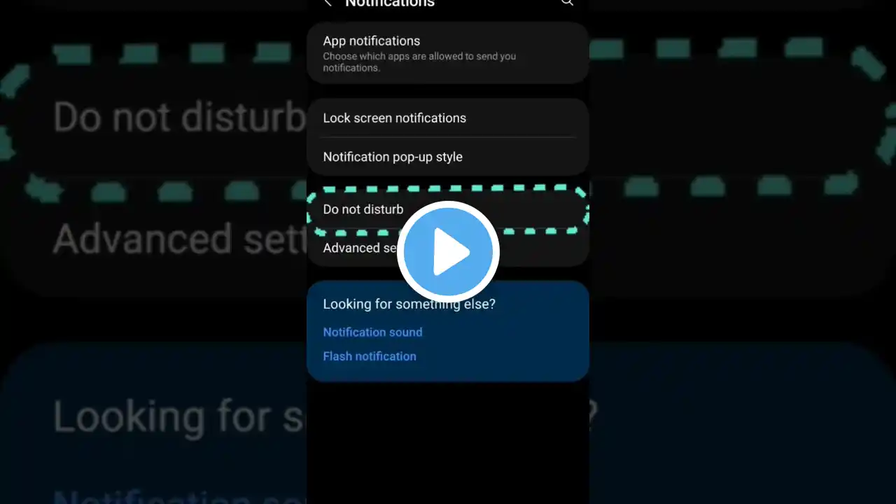 How to Turn On Do Not Disturb in Samsung | Do not Disturb kaise on kare | #samsung | #shorts
