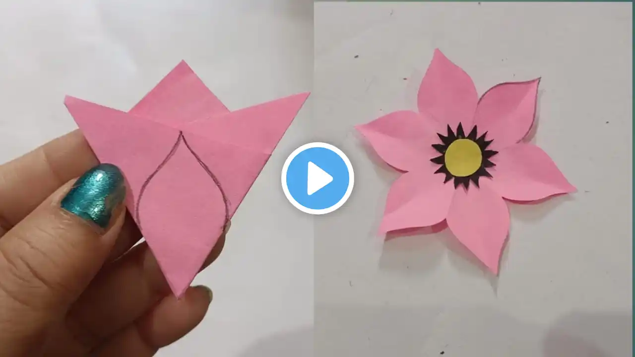 Easy Paper Flower Craft / Paper Flower Making Step by step/ Flower Making With Paper