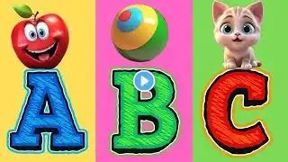 A for apple, b for ball, c for cat, a to z, alphabet fun world, Phonics Song-186