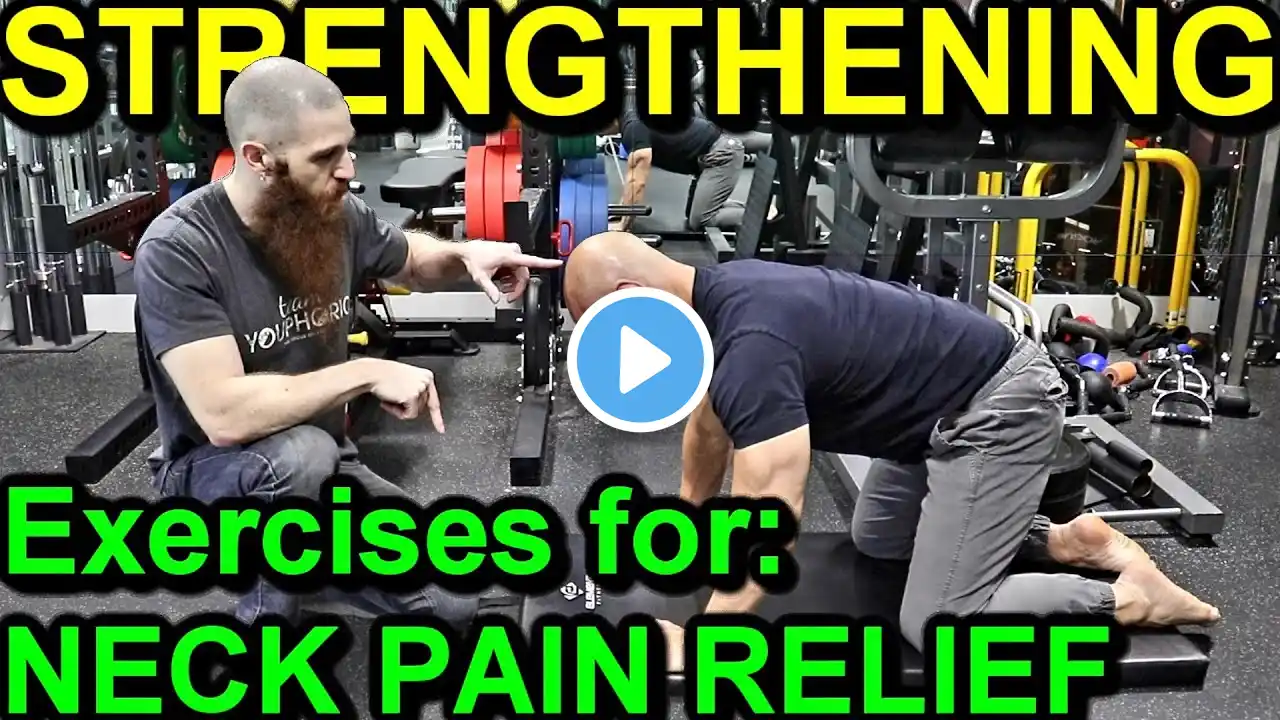 Top 5 STRENGTHENING EXERCISES for NECK PAIN RELIEF: Featuring the Extensor Chain Wall Lean Exercise!