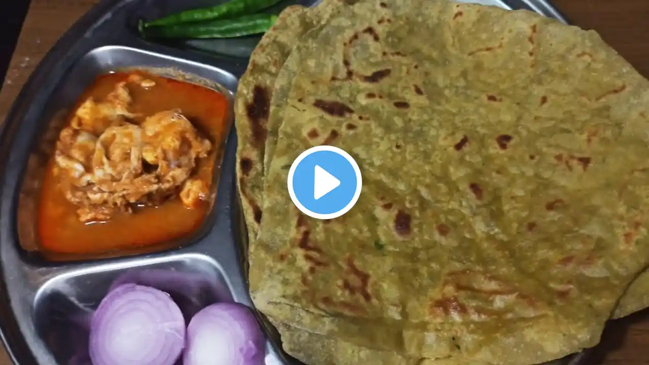 Palak chapathi Recipe | Palak roti | Palak paratha recipe |Palak paratha in Kannada |spinach paratha