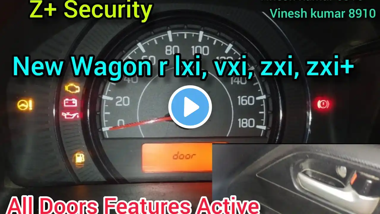 Z+ Security New Wagon R All Doors Hidden features!!😉#wagonrvxi #featured #marutisuzukiwagonr