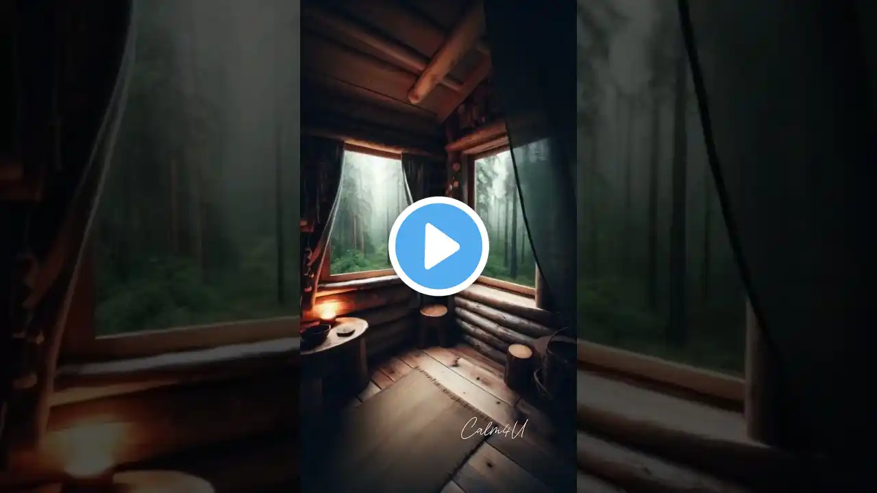 #Calm Forest Cabin 🌲 | Cozy Wooden Cabin Ambience for Relaxation, Sleep & Deep Focus